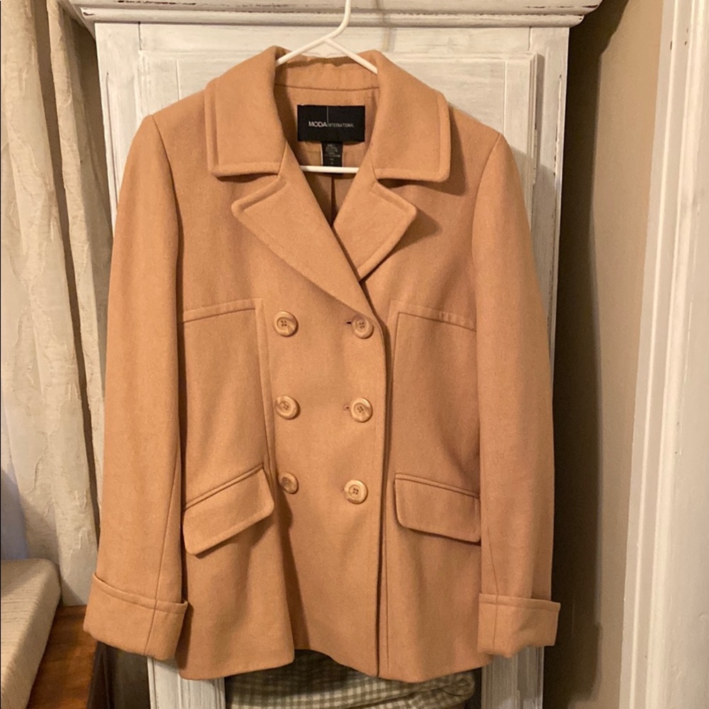 Moda International Double-Breasted Coat
